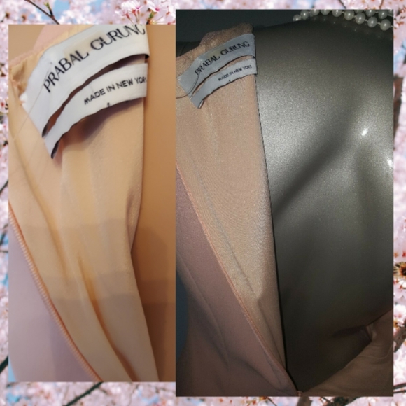 SALE🔖*$2,000 PRABAL GURUNG BLUSH ROSE PINK CREPE SILK LINED RUNWAY DRESS 4 - Picture 8 of 9